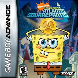 SpongeBob's Atlantis SquarePantis box art for GameBoy Advance